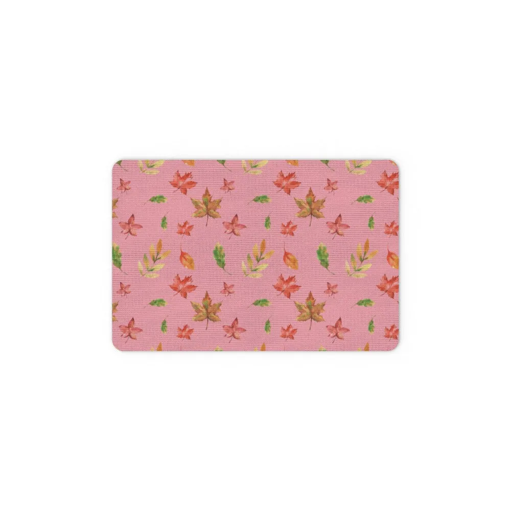 Floor Mats - Autumn Leaves Pink