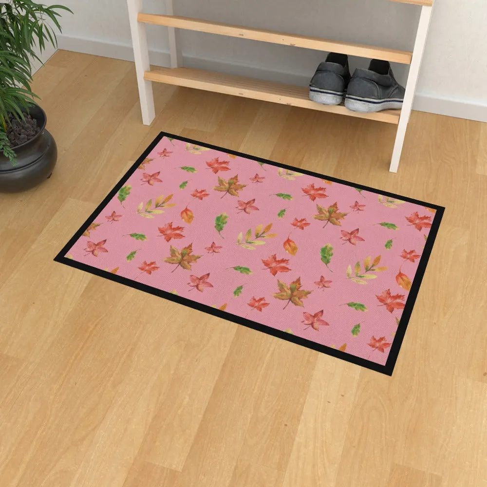 Floor Mats - Autumn Leaves Pink