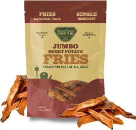 Gaines Family Farmstead Jumbo Sweet Potato Fries for Dogs  14 oz, Chewy Single Ingredient, Grain-Free Dog Treats, Rawhide-Free Chews, High-Fiber Snacks for Training & Rewards, Made in USA