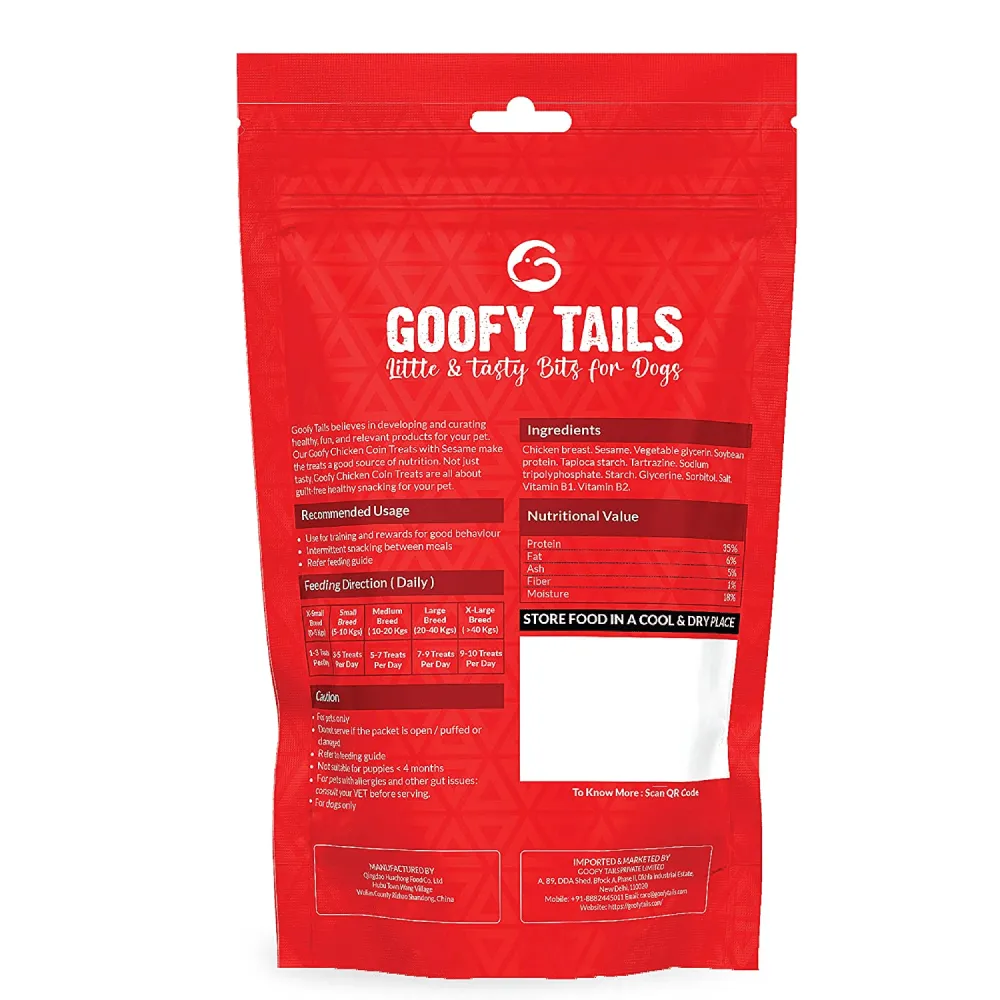 Goofy Tails Chicken with Sesame Dog Treats