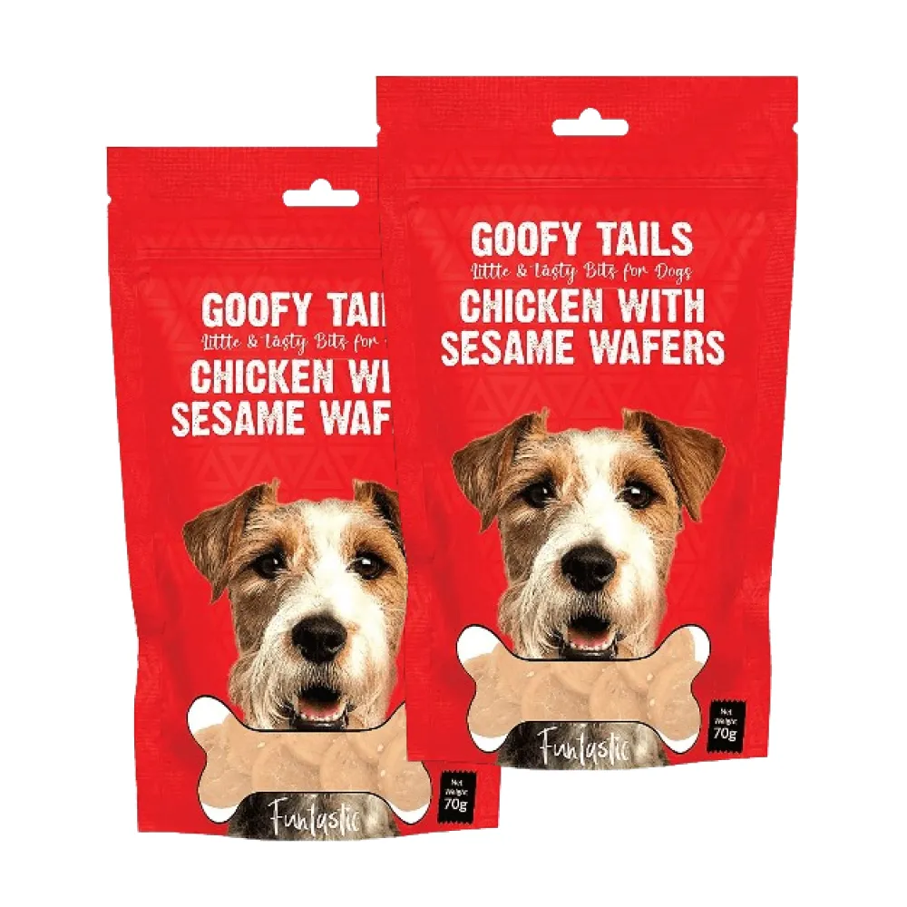 Goofy Tails Chicken with Sesame Dog Treats