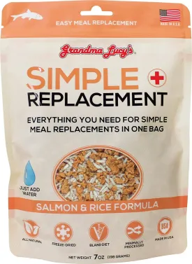 Grandma Lucy's Salmon & Rice Upset Stomach Formula Freeze-Dried Supplemental Cat Treats - 7 Oz Bag