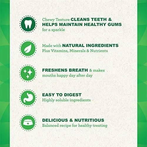GREENIES Original Petite Natural Dental Dog Treats, 36 oz. Pack (60 Treats)