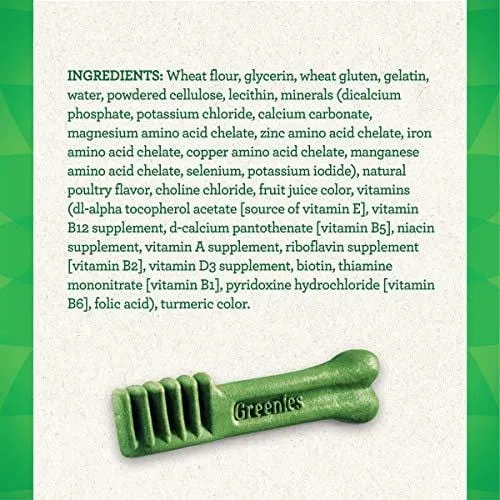 GREENIES Original Petite Natural Dental Dog Treats, 36 oz. Pack (60 Treats)