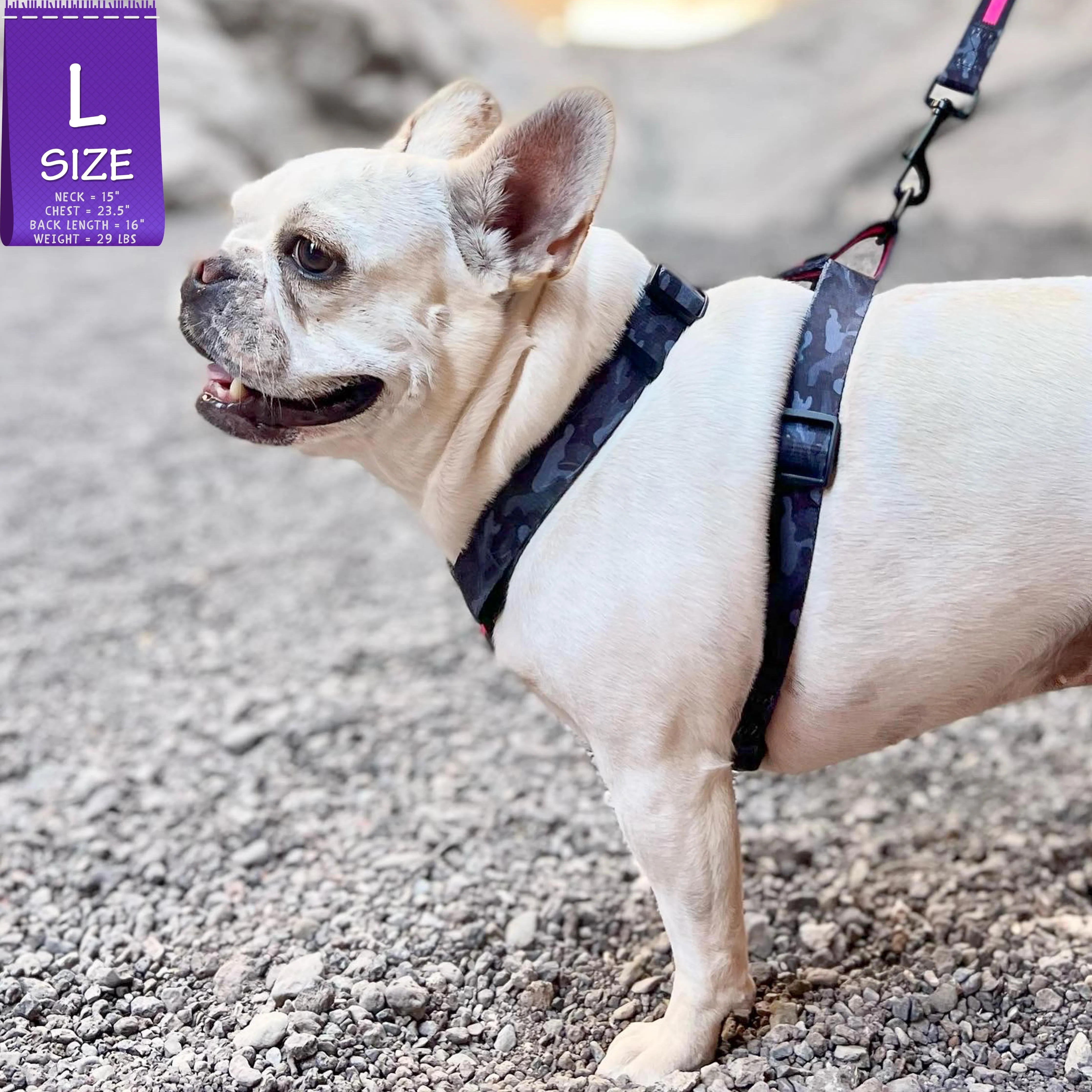 H Dog Harness | Pink Camo Chic (SHēk)