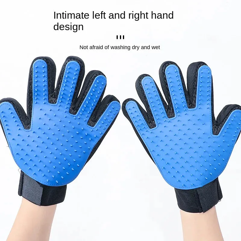 Hair Remover Deshedding Cleaning Massage Gloves For Pets