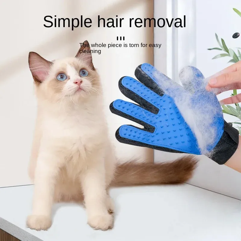 Hair Remover Deshedding Cleaning Massage Gloves For Pets