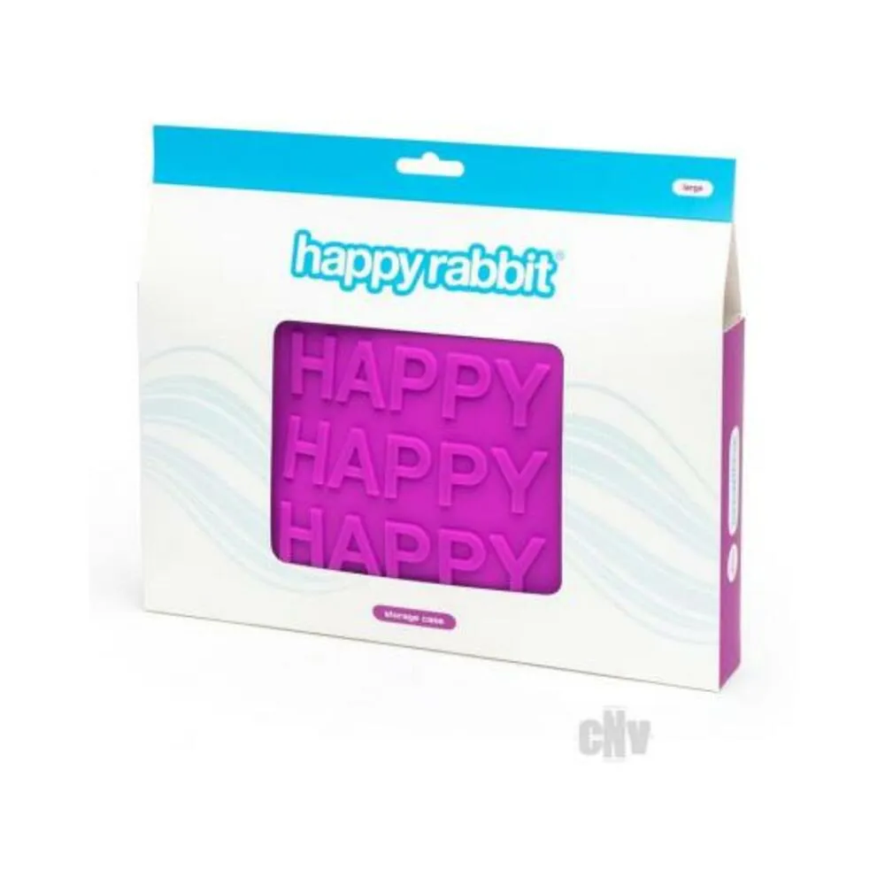 Happy Rabbit Happy Storage Zip Bag Large Purple