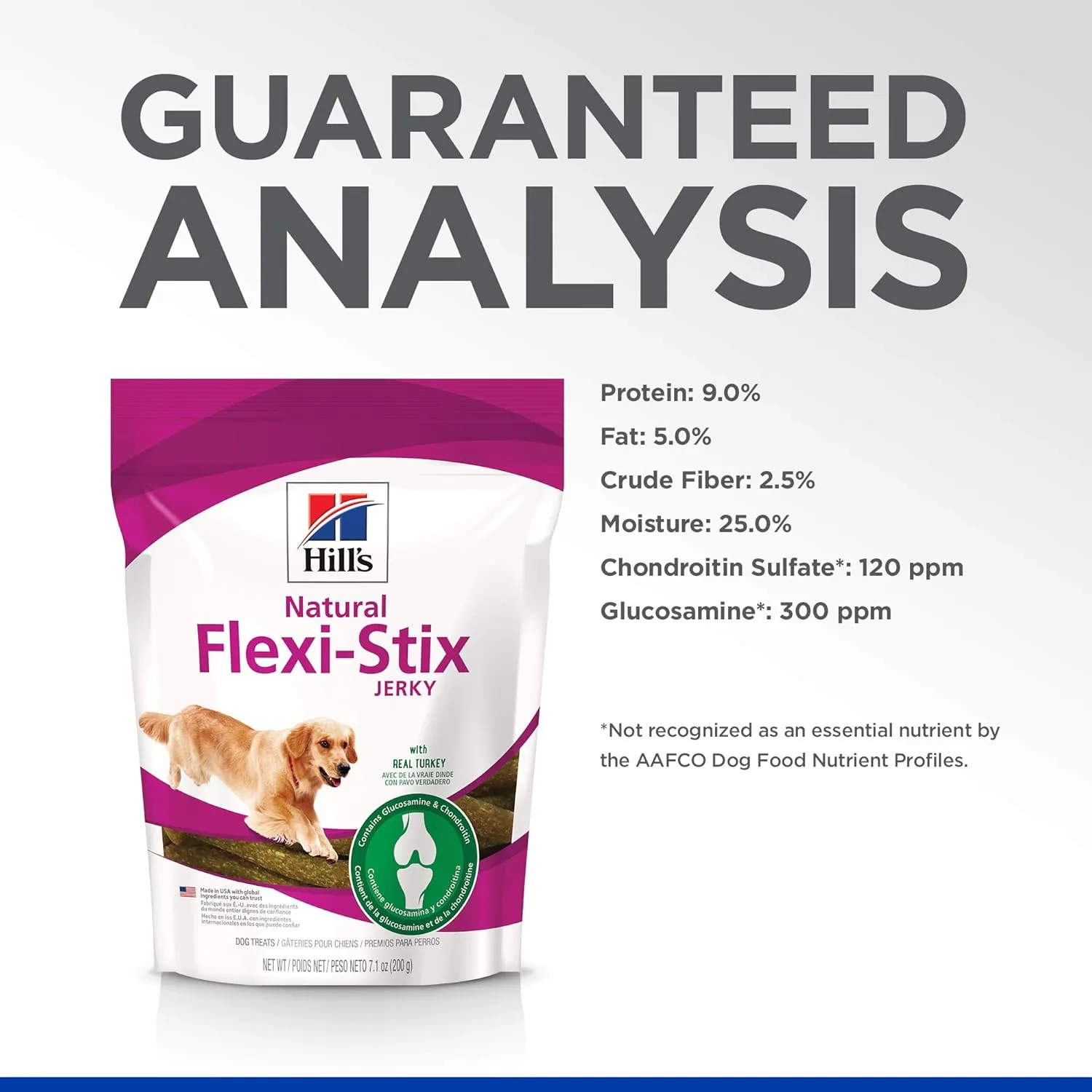 Hill's Natural Flexi-Stix Jerky, All Life Stages, Great Taste, Dog Treats, Turkey, 7.1 oz Bag