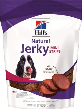 Hill's Natural Jerky Strips, All Life Stages, Great Taste, Dog Treats, Beef (small & mini breeds), 7.1 oz Bag