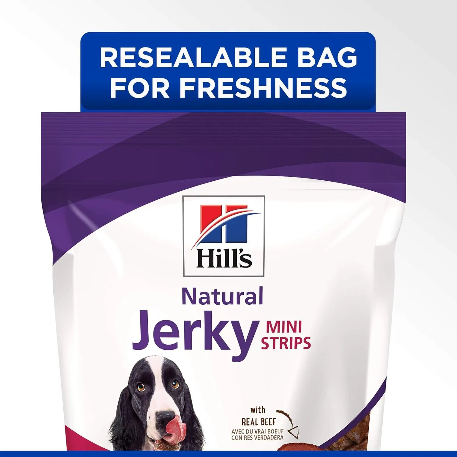 Hill's Natural Jerky Strips, All Life Stages, Great Taste, Dog Treats, Beef (small & mini breeds), 7.1 oz Bag