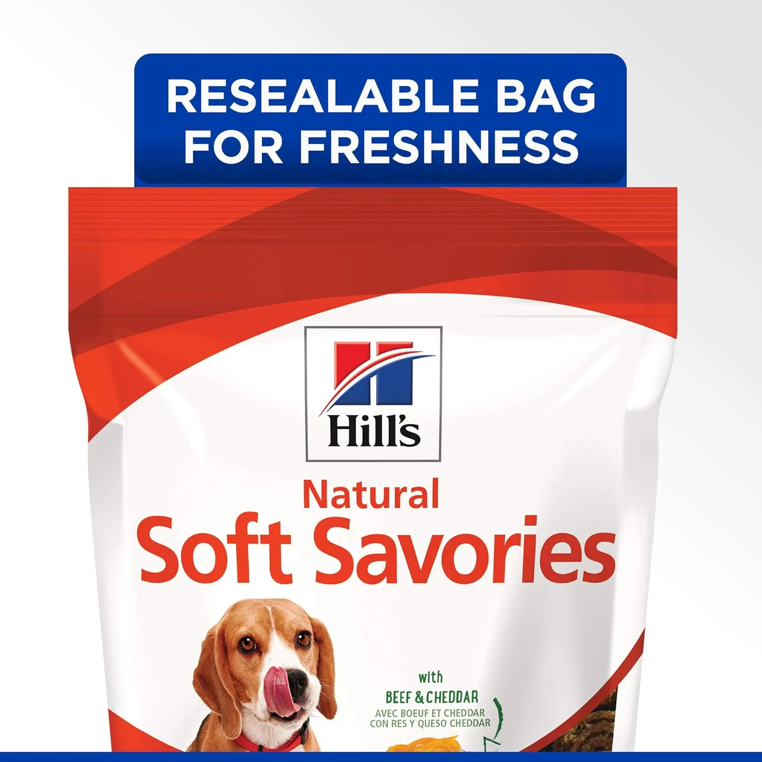 Hill's Natural Soft Savories, All Life Stages, Great Taste, Dog Treats, Beef & Cheddar, 8 oz Bag