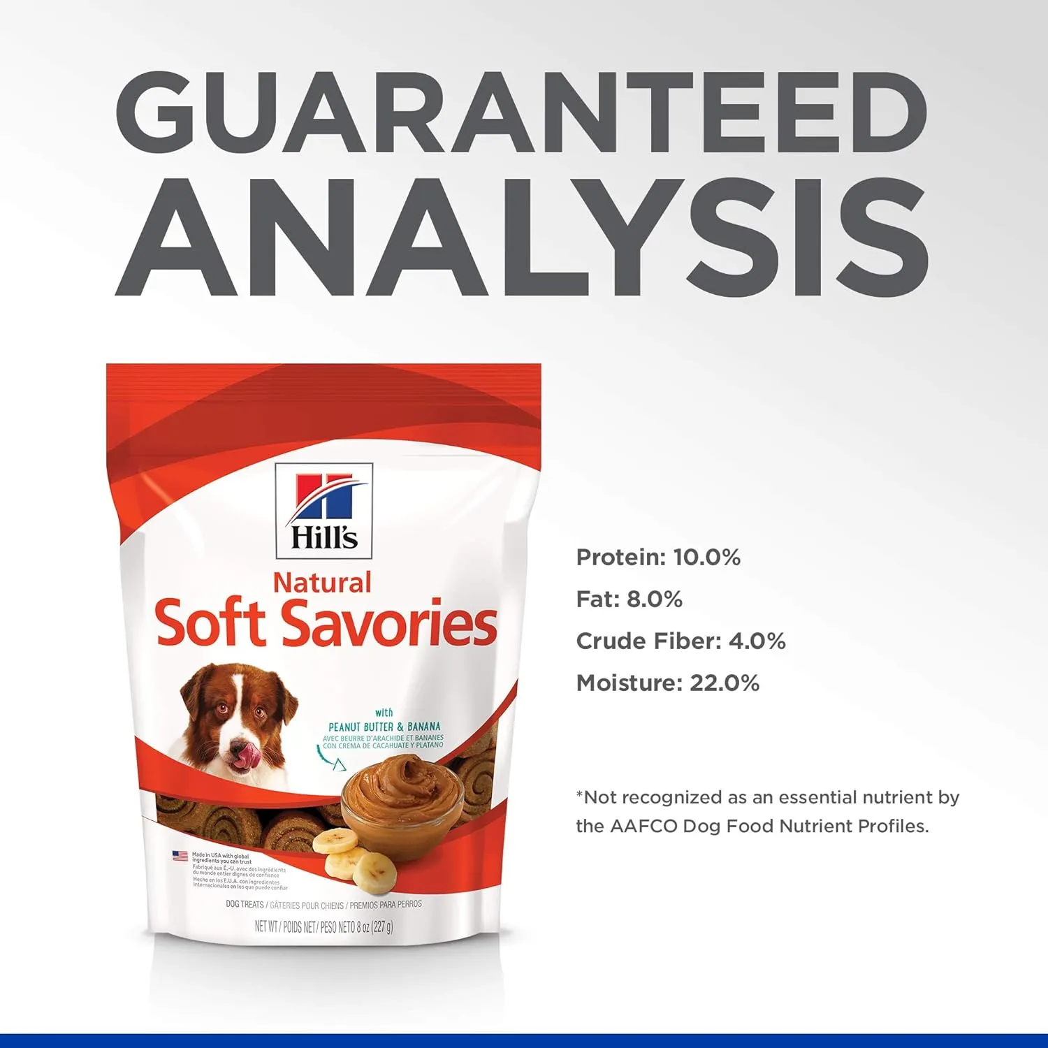 Hill's Natural Soft Savories, All Life Stages, Great Taste, Dog Treats, Peanut Butter & Banana, 8 oz Bag