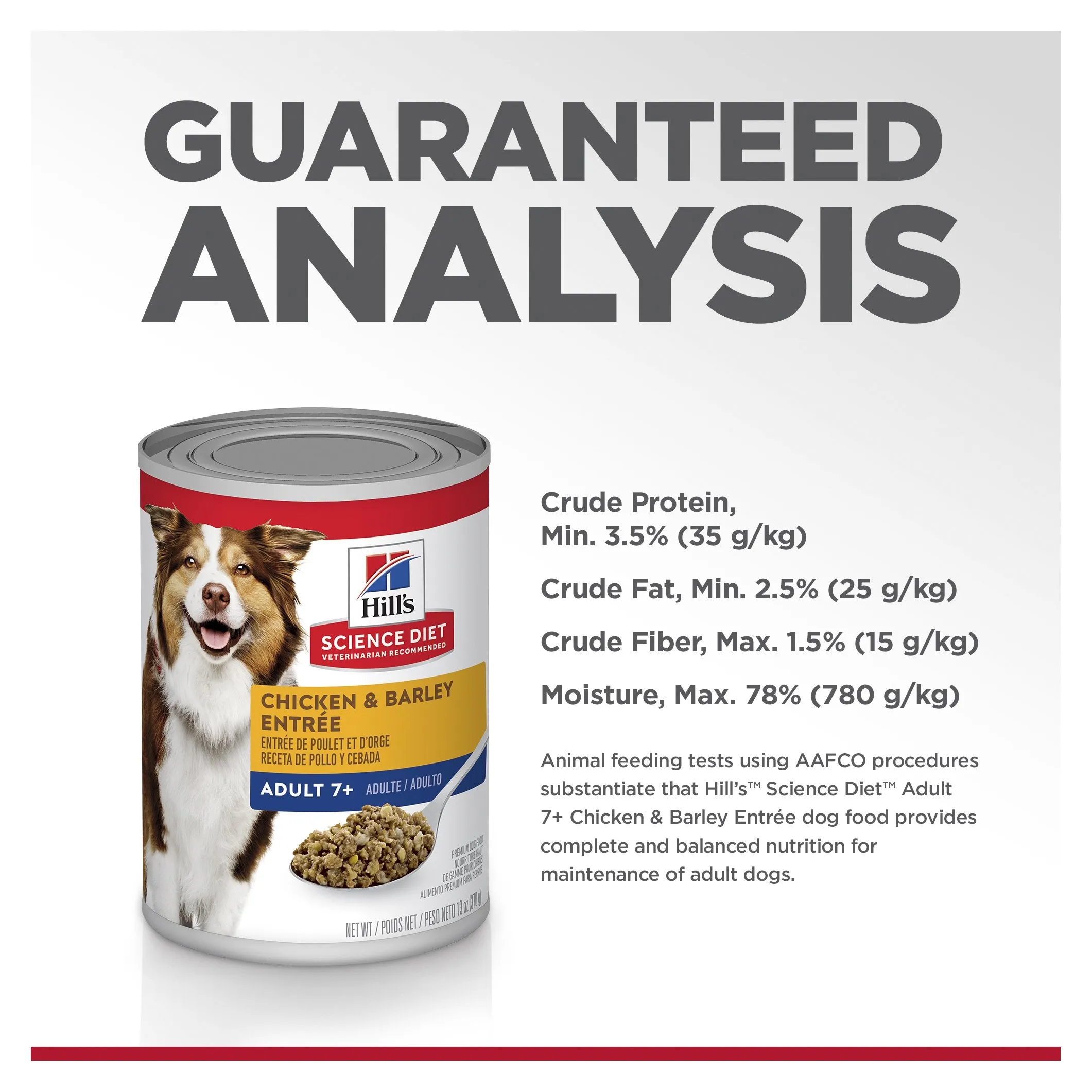 Hills Science Diet Adult 7  Chicken and Barley Entree Canned Dog Food 370g^^^