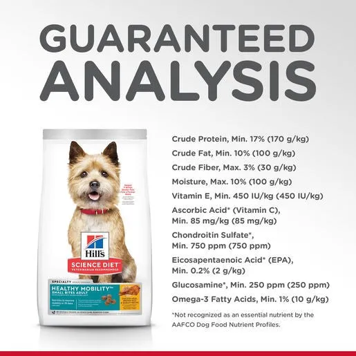 Hill's Science Diet Healthy Mobility Adult Dog Small Bites 1.81kg