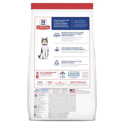 Hill's Science Diet Senior Adult 7  Dry Cat Food