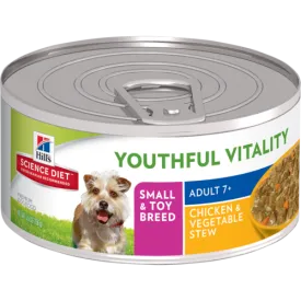 Hill's™ Science Diet™ Youthful Vitality Adult 7  Small & Toy Breed Chicken & Vegetable Stew Dog Food