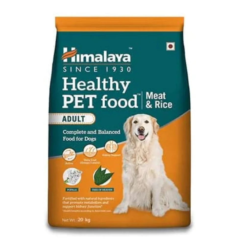 Himalaya Meat & Rice Healthy Pet Dry Food and Chicken Healthy Treats Adult Dog Combo