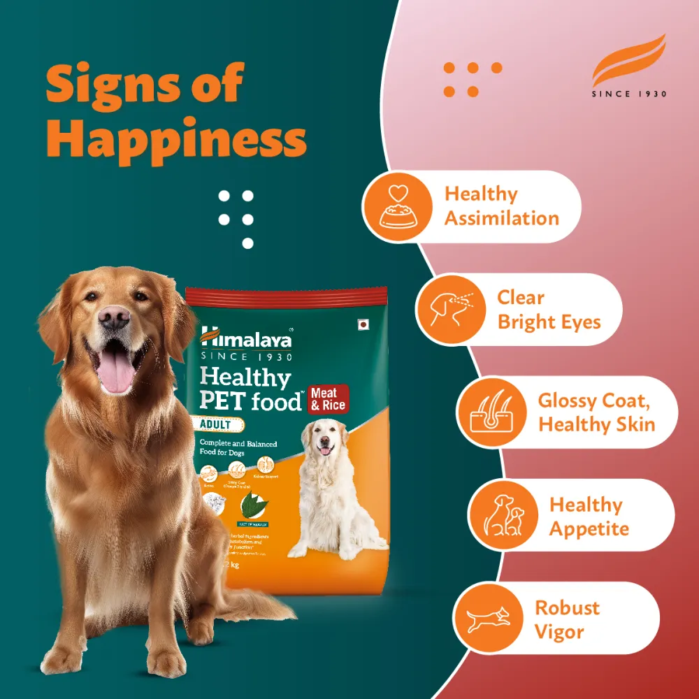 Himalaya Meat & Rice Healthy Pet Dry Food and Chicken Healthy Treats Adult Dog Combo
