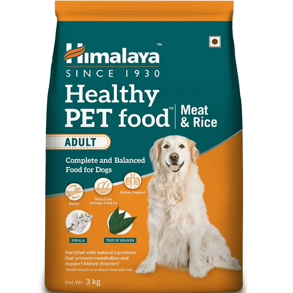 Himalaya Meat & Rice Healthy Pet Dry Food and Chicken Healthy Treats Adult Dog Combo