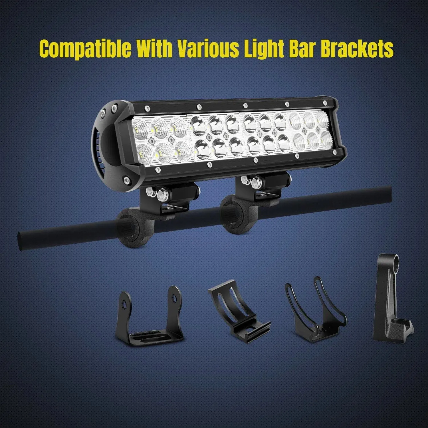 Horizontal Bar Clamp Mount Bracket Kits 0.75in-1in-1.25in (Pair)