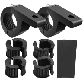 Horizontal Bar Clamp Mount Bracket Kits 0.75in-1in-1.25in (Pair)
