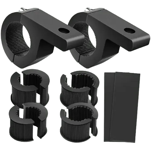 Horizontal Bar Clamp Mount Bracket Kits 0.75in-1in-1.25in (Pair)