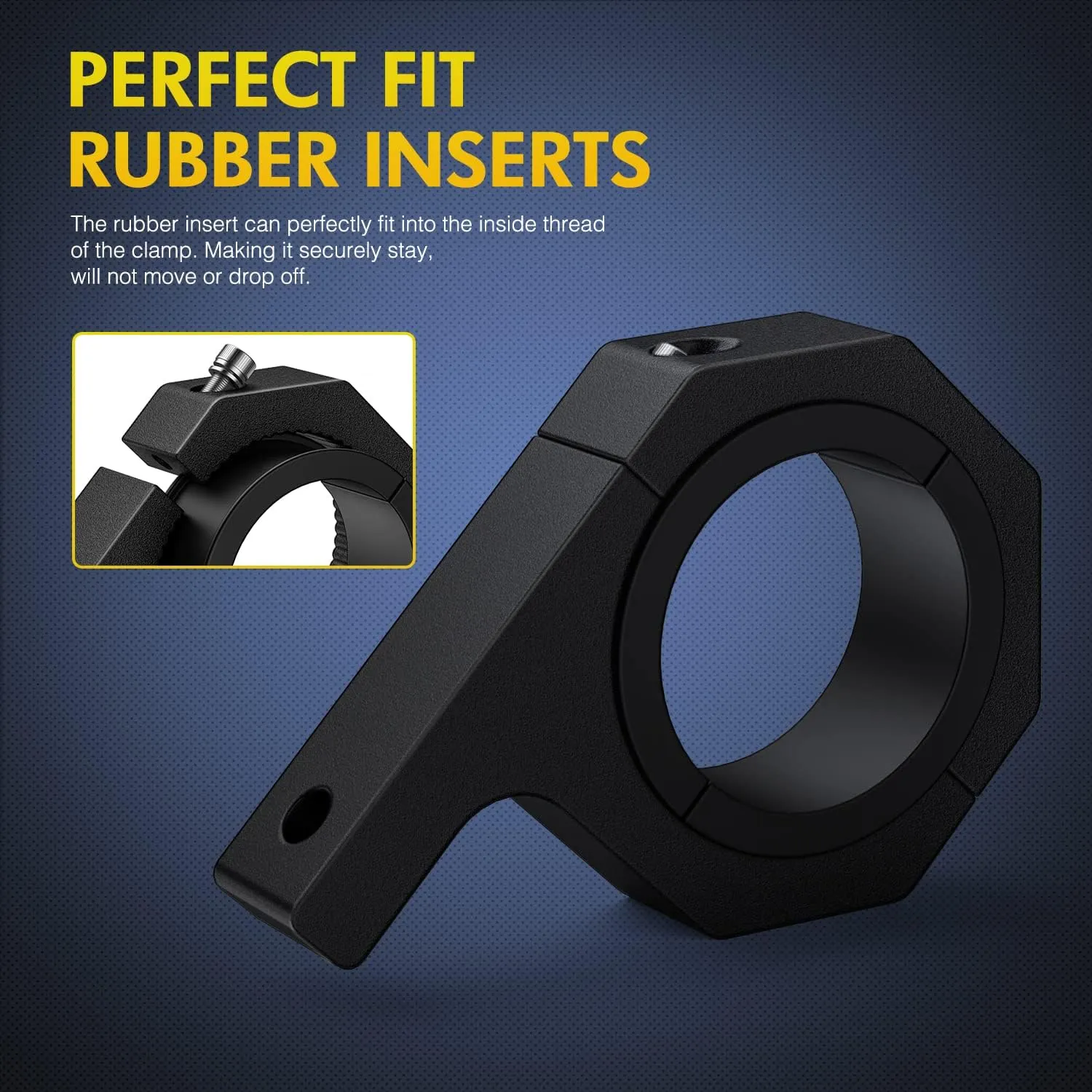 Horizontal Bar Tube Clamp Mount Bracket Kits 2.135in-2.25in-2.375in-2.5in (Pair)