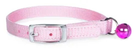Jeffers Solid Web Nylon Cat Collars w/ Bell, 3/8" x  12"