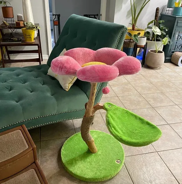 Luxury Floral Cat Tree Condo