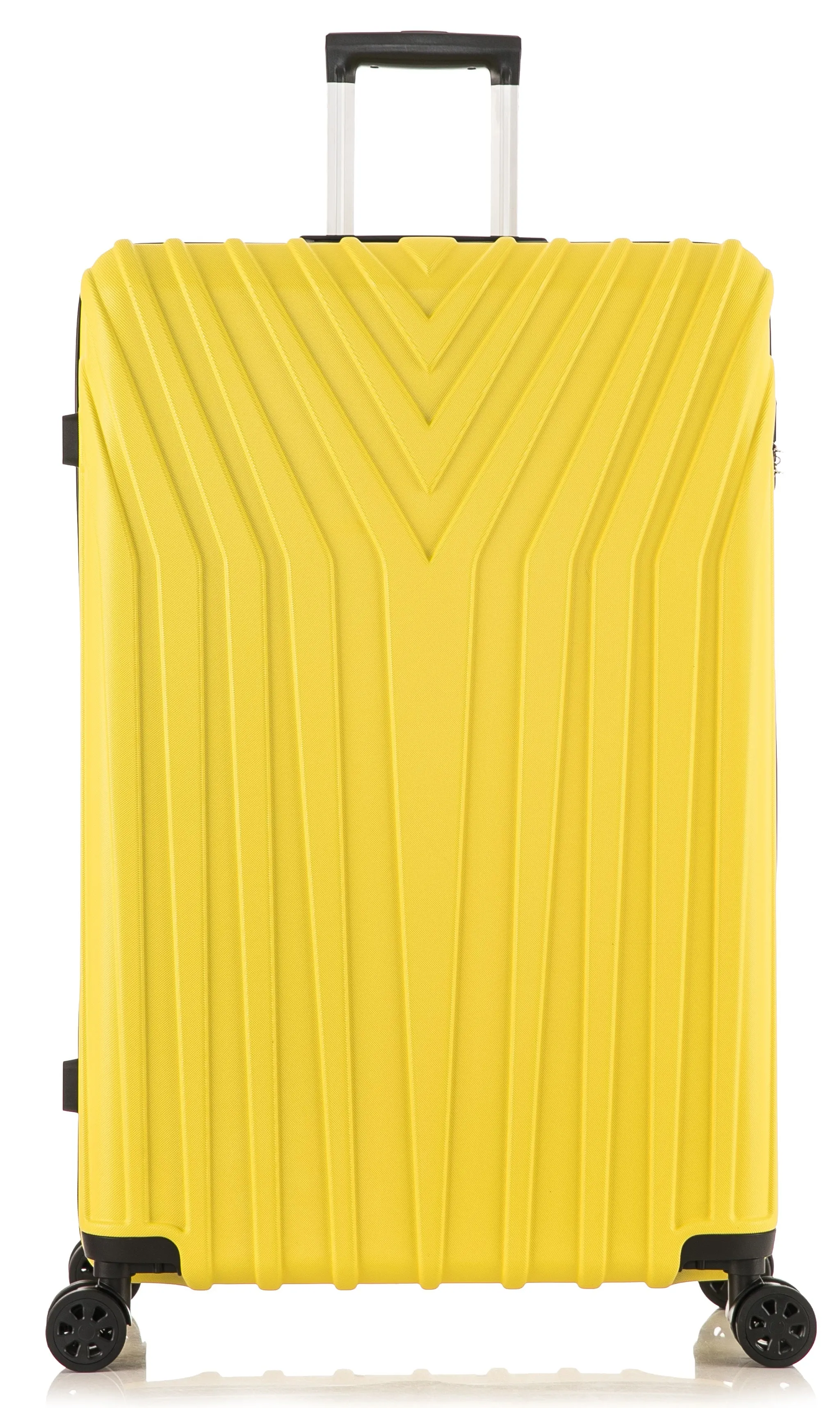 Medium ABS-101 Lightweight Hard Shell Suitcase - Yellow