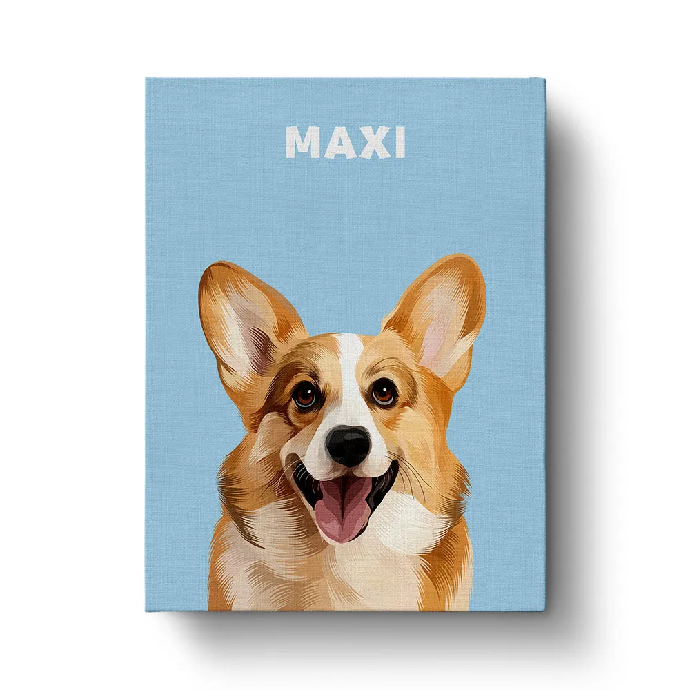 Modern Pet Portrait (1 Pet)