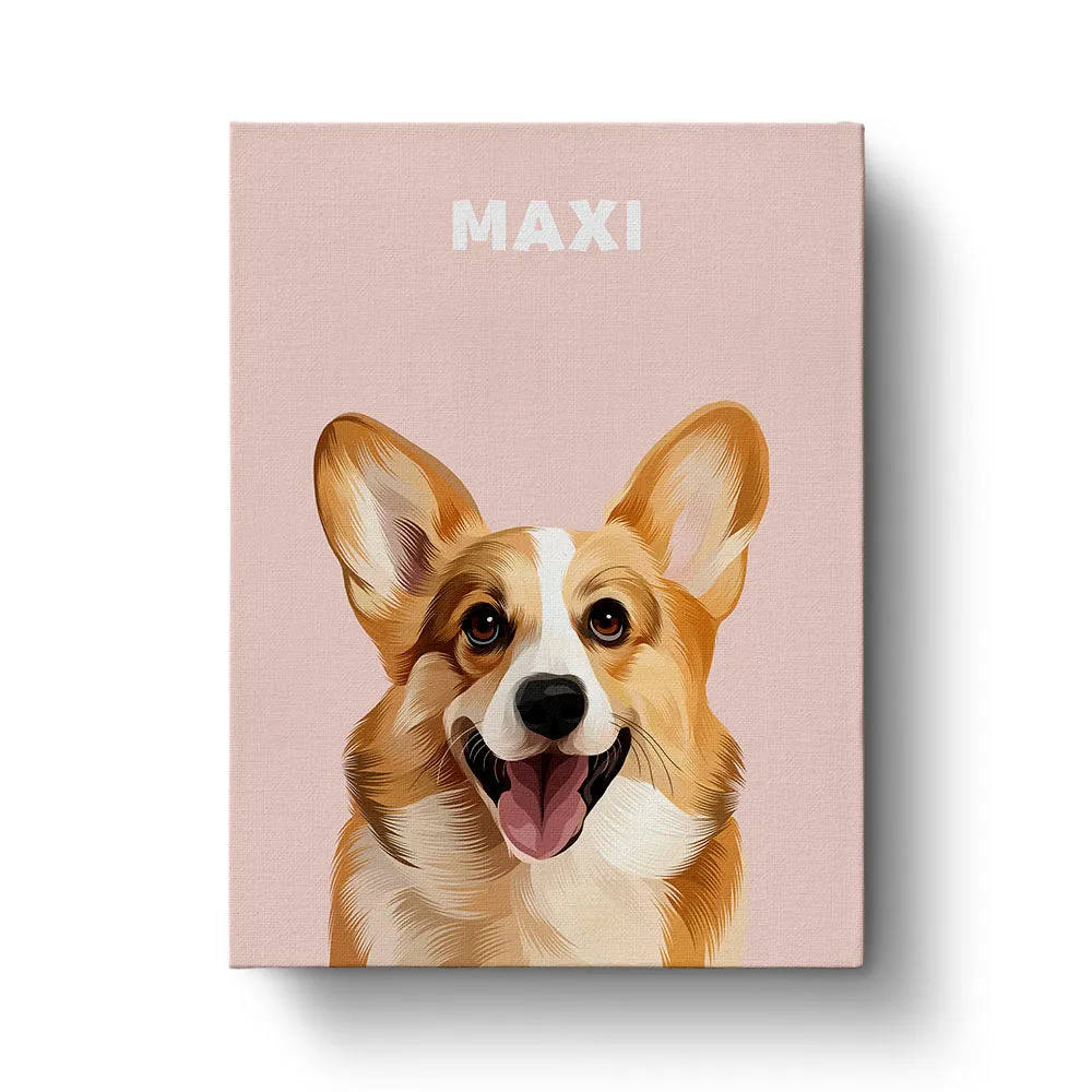 Modern Pet Portrait (1 Pet)
