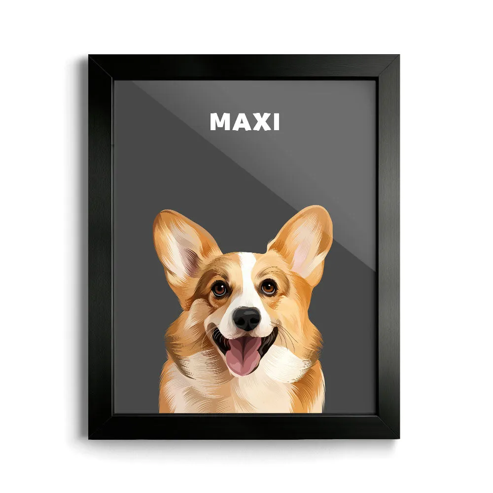 Modern Pet Portrait (1 Pet)