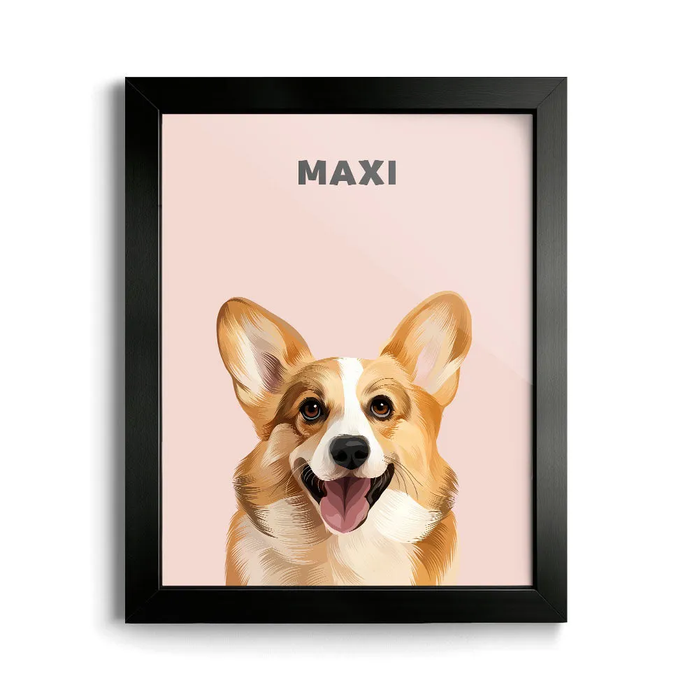 Modern Pet Portrait (1 Pet)