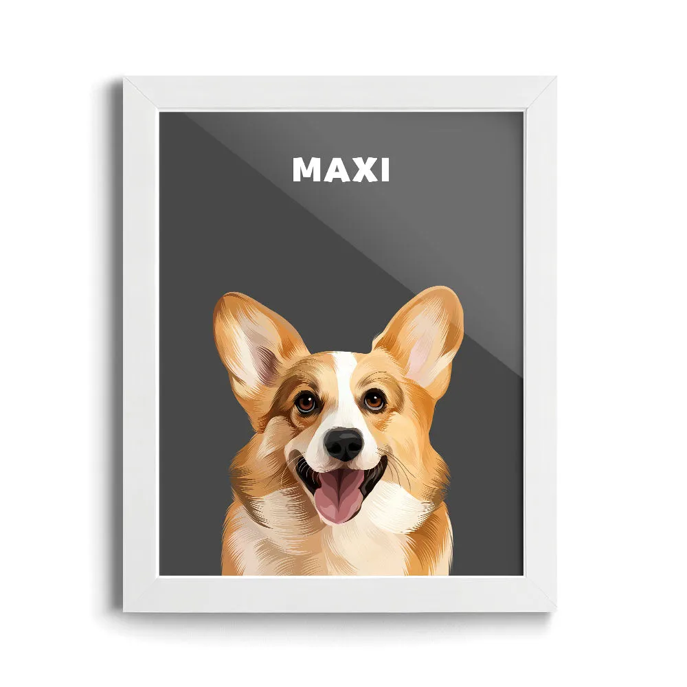 Modern Pet Portrait (1 Pet)