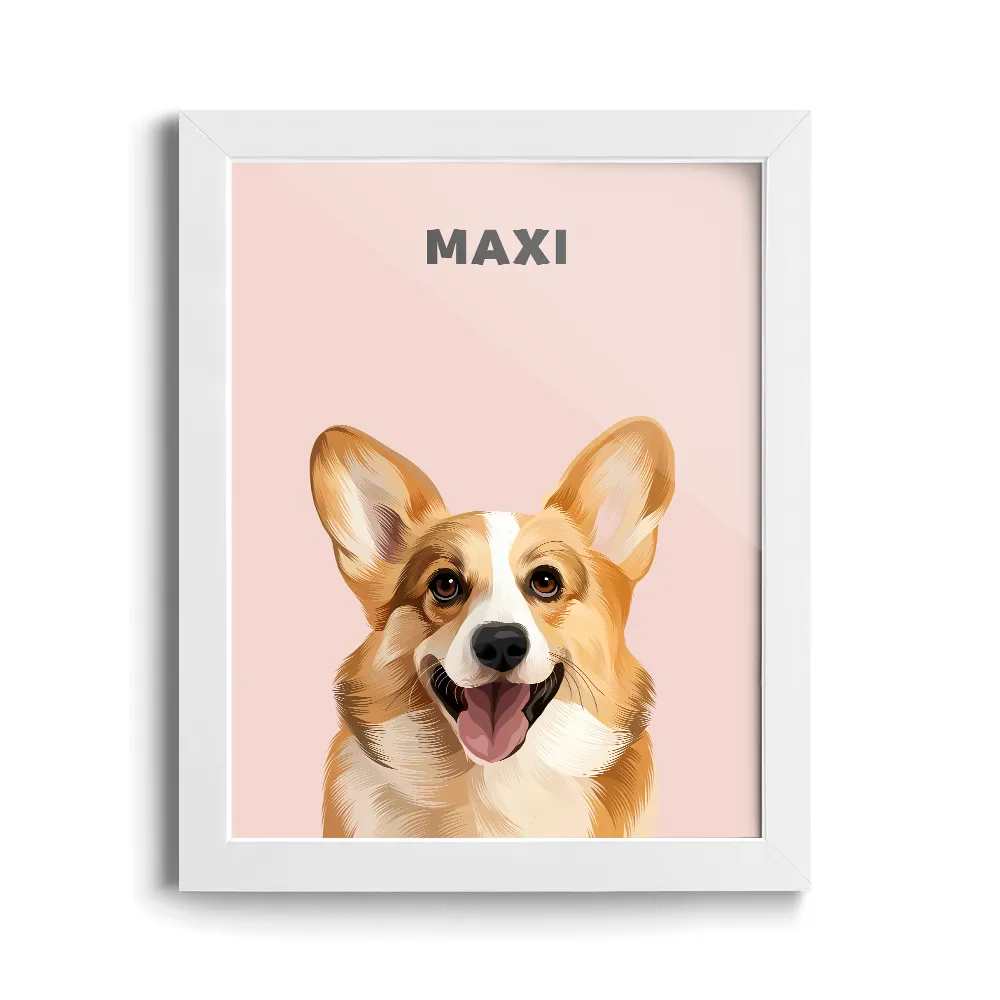 Modern Pet Portrait (1 Pet)