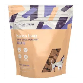 Momentum Freeze-Dried Bison Liver Dog and Cat Treat 4 oz