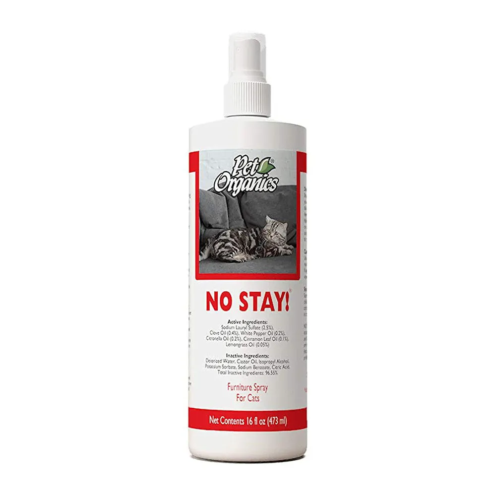 NaturVet Pet Organics Training Aid No Stay! Furniture Spray for Cats 16oz
