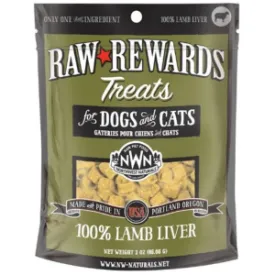 Northwest Naturals Freeze-Dried Lamb Liver Dog and Cat Treats 3 oz