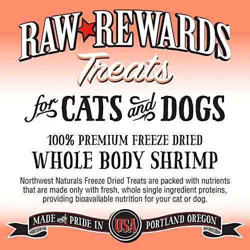 Northwest Naturals Freeze Dried Shrimp Freeze-Dried Cat and Dog Treats - 1 oz Bag