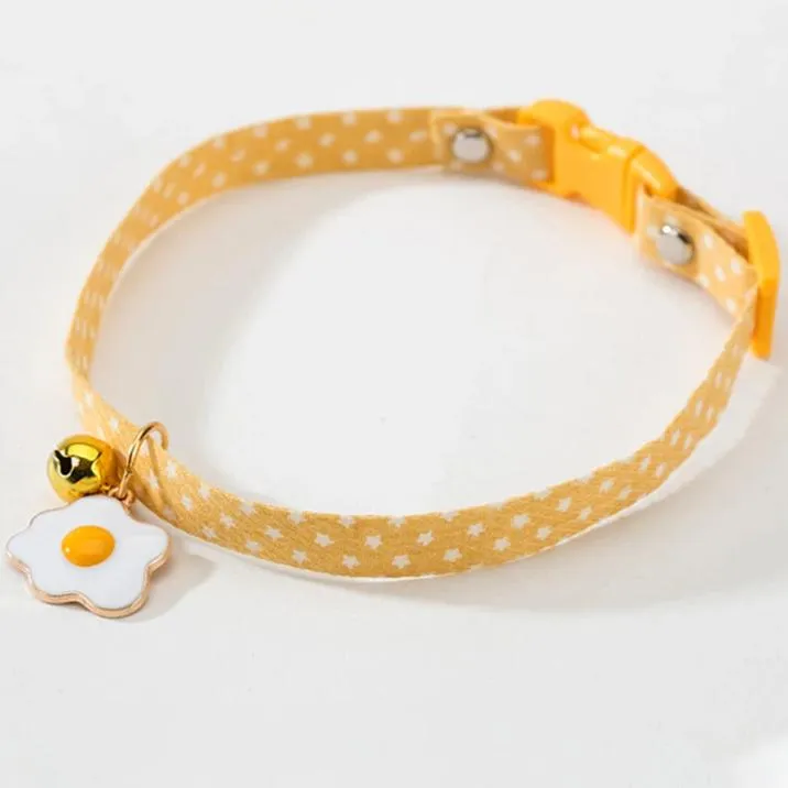 Nuopets Pet Collar Daisy Cat Neck Jewelry Bell