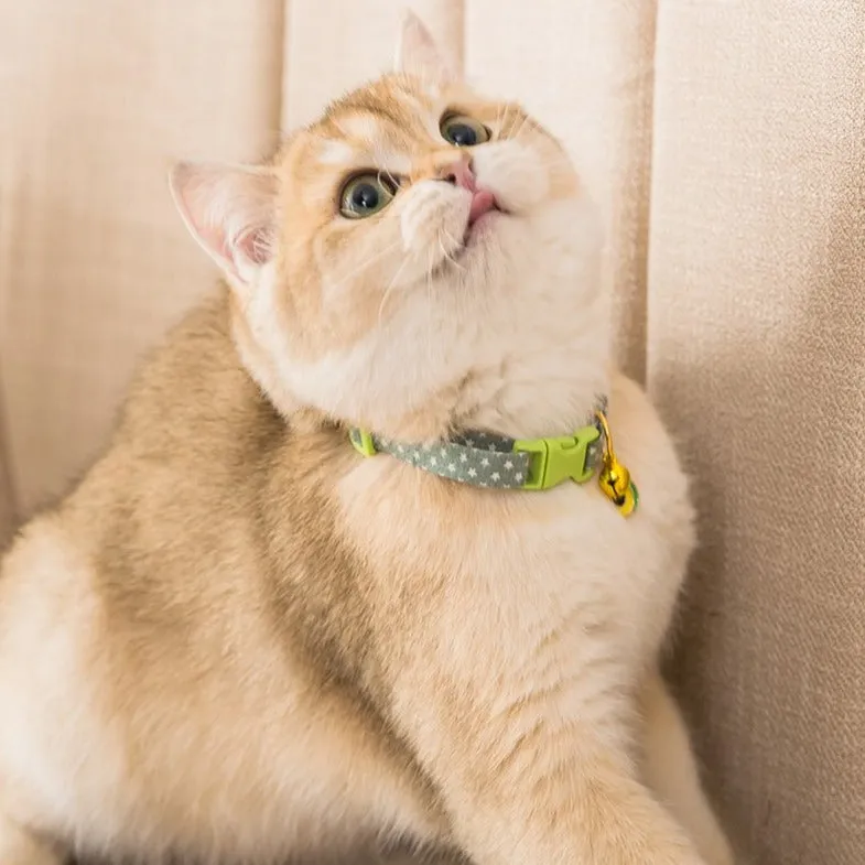 Nuopets Pet Collar Daisy Cat Neck Jewelry Bell