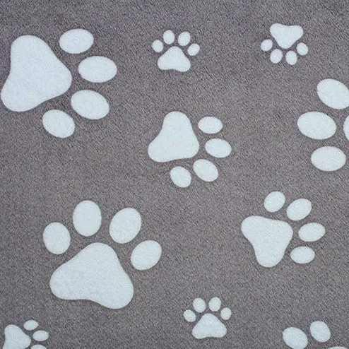 Paw Print Blanket Minky Pet Blanket - Personalized