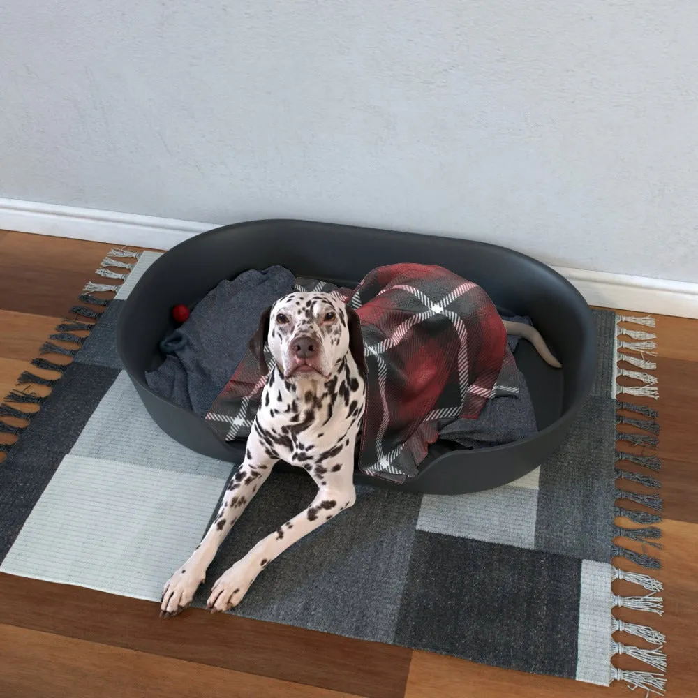Pet Blanket Throw - Red Crosshatch