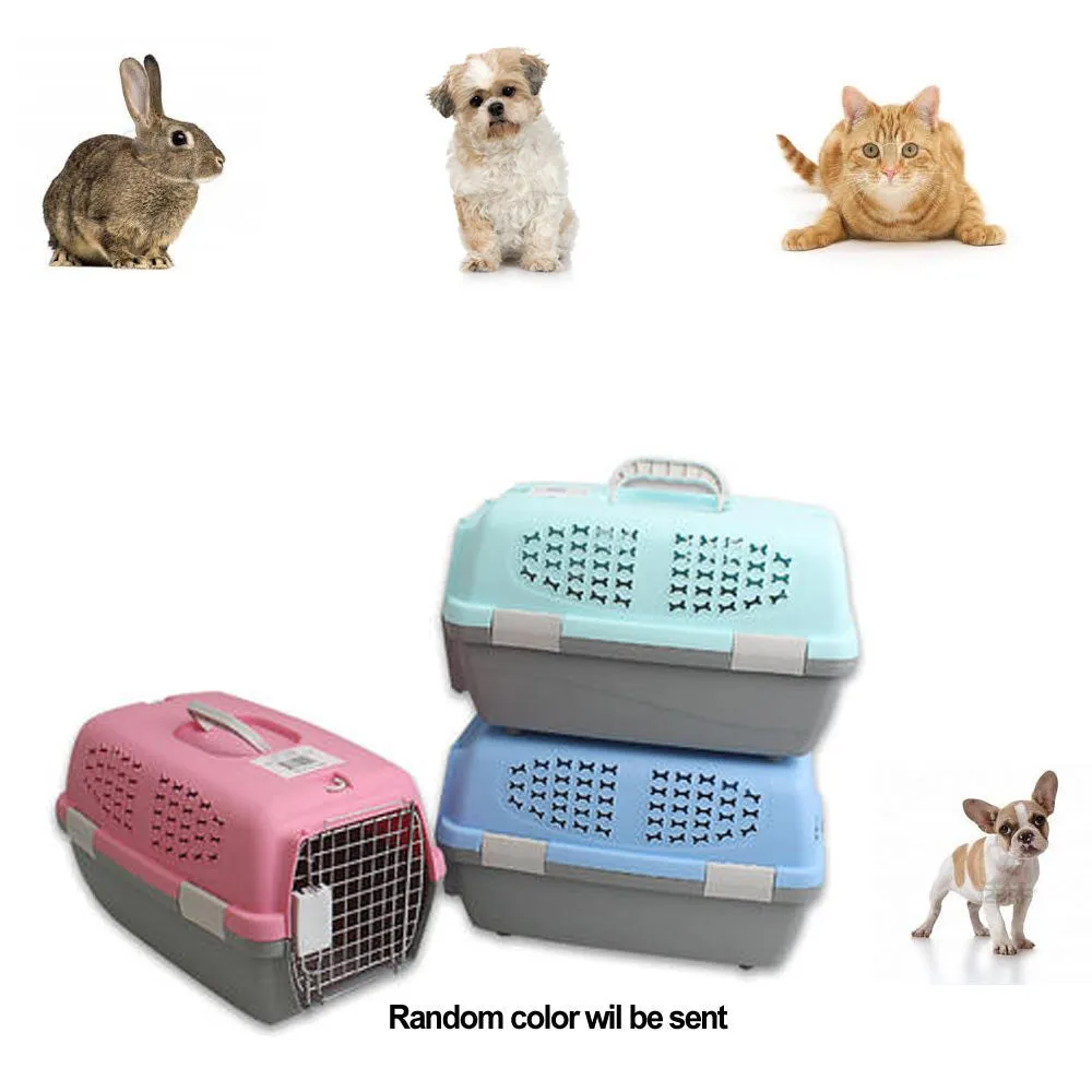 Pet Carrier Portable Dog Kennel Cat Crate Travel Small Light Weight Cage Case !!