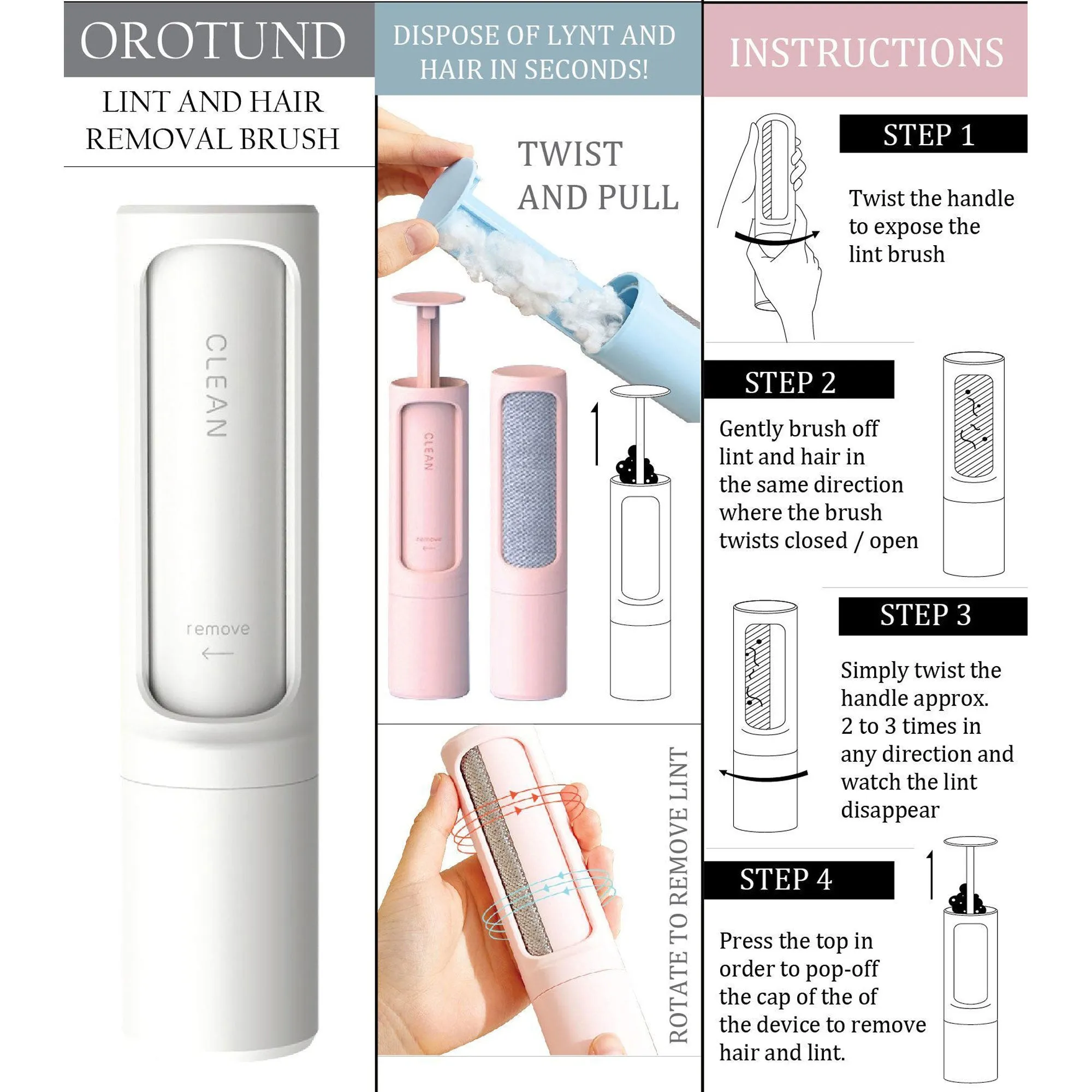 Pet Life&reg; Orotund Lint & Pet Hair Remover