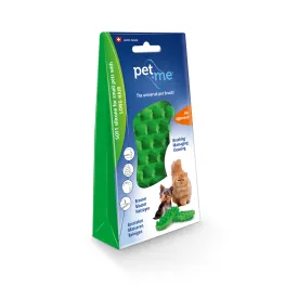 Pet   Me Soft Small Long Hair Pet Brush Green