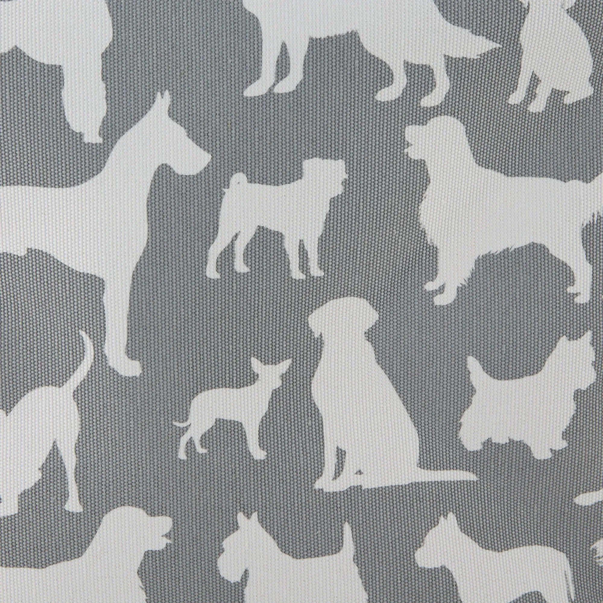 Polyester Pet Bin Dog Show Gray Rectangle Small 14X8X9