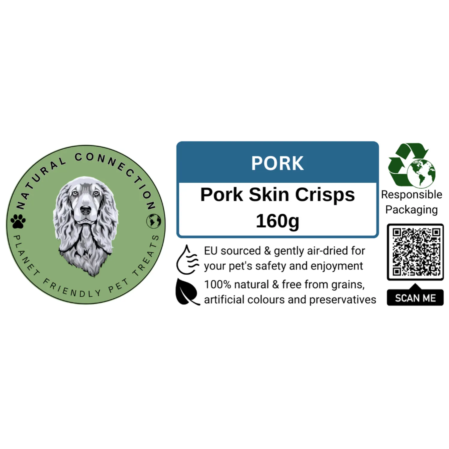 Pork Skin Crisp Rolls | Chewy Dog Dental Treat by Natural Connection